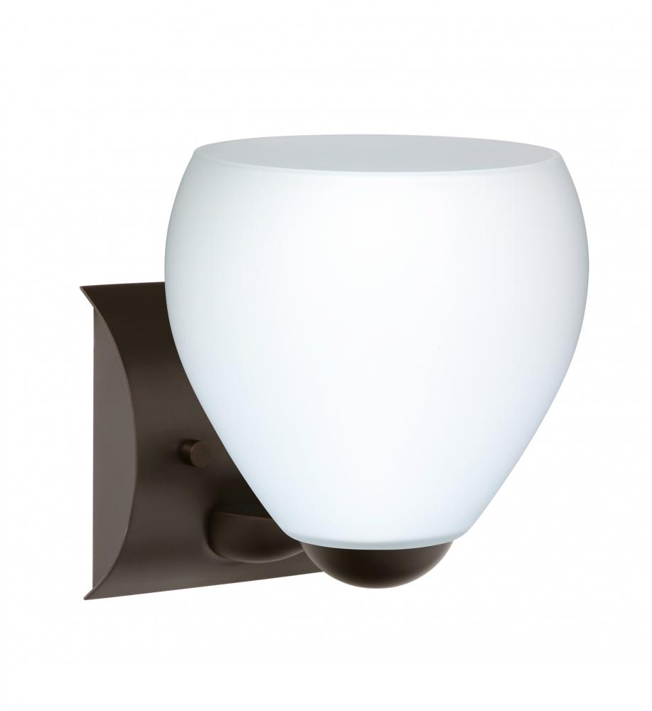 Besa Wall Bolla Bronze Opal Matte 1x9W LED