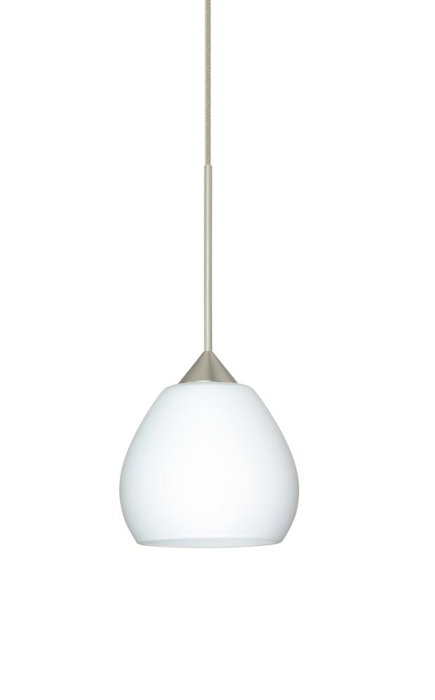 Besa Pendant Tay Tay Satin Nickel Opal Matte 1x5W LED