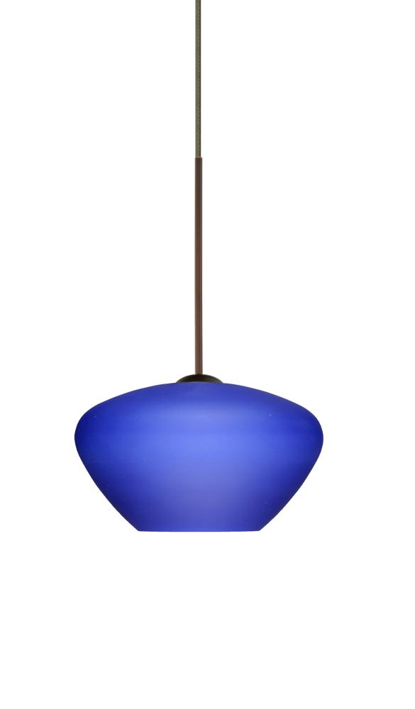 Besa Pendant Peri Bronze Blue Matte 1x5W LED