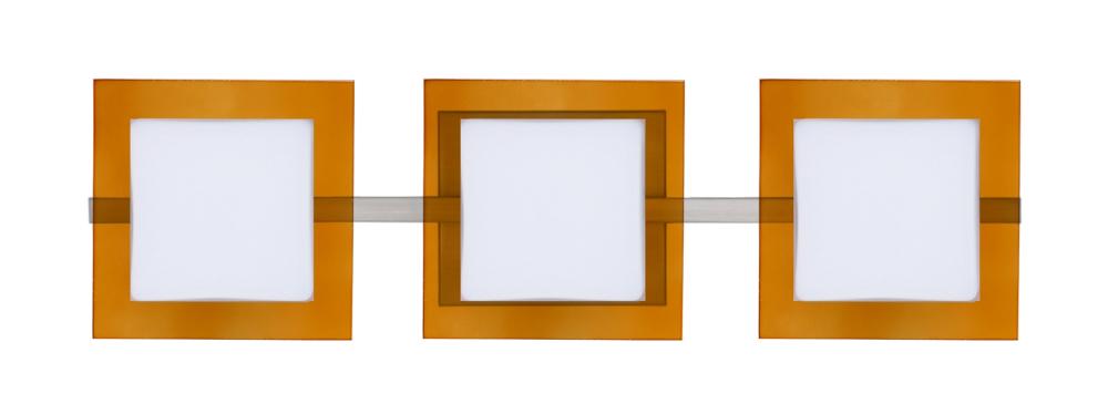 Besa Wall Alex Satin Nickel Opal/Armagnac 3x5W LED