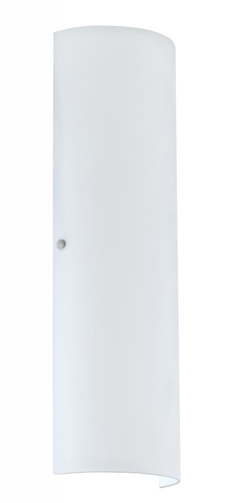 Besa Wall Torre 22 Satin Nickel White Matte 2x100W Medium Base