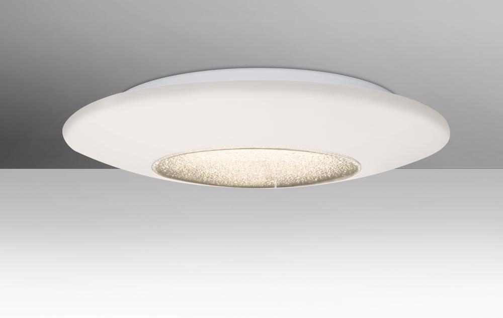 Besa, Viva 16 Ceiling, Opal/Clear, 1x24W LED