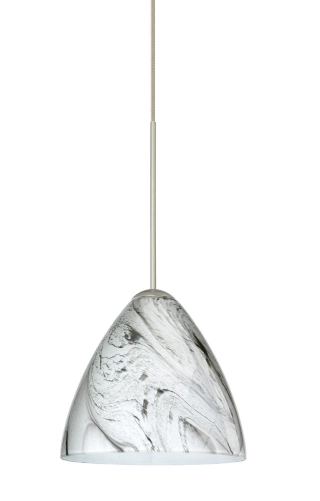 Besa Pendant For Multport Canopy Mia Satin Nickel Marble Grigio 1x5W LED