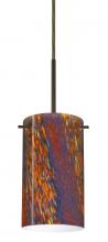 Besa Lighting 1BC-4404CE-HAL-BR - Besa Stilo 7 Pendant Bronze Ceylon 1x40W G9