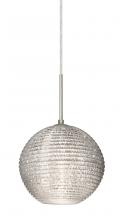 Besa Lighting 1JT-4616GL-LED-SN - Besa Kristall 8 Pendant Satin Nickel Glitter 1x9W LED