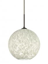 Besa Lighting 1JT-COCO1219-BR - Besa Coco 12 Pendant, Carrera, Bronze Finish, 1x60W Medium Base