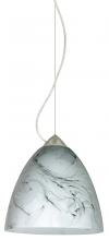 Besa Lighting 1KX-4470MG-LED-SN - Besa Vila Cable Pendant Satin Nickel Marble Grigio 1x9W LED