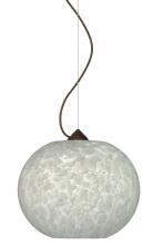 Besa Lighting 1KX-477619-BR - Besa Luna Pendant Carrera Bronze 1x100W Medium Base