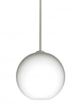 Besa Lighting 1TT-COCO1007-SN - Besa Coco 10 Stem Pendant, Opal Matte, Satin Nickel Finish, 1x60W Medium Base