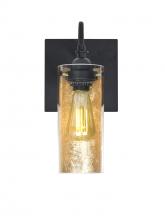 Besa Lighting 1WG-DUKEGF-EDIL-BK - Besa Duke Wall, Gold Foil, Black Finish, 1x7W LED Filament