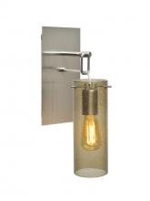 Besa Lighting 1WP-JUNI10LT-EDIL-SN - Besa Juni 10 Wall Pendant, Latte Bubble, Satin Nickel Finish, 1x4W LED Filament