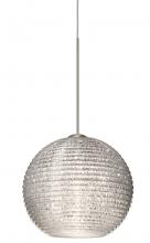 Besa Lighting 1XC-4615GL-LED-SN - Besa Pendant Kristall 6 Satin Nickel Glitter 1x5W LED