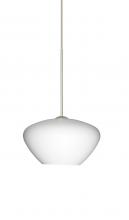 Besa Lighting 1XC-541007-SN - Besa Pendant Peri Satin Nickel Opal Matte 1x50W Halogen