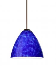 Besa Lighting 1XT-177986-LED-BR - Besa Pendant Mia Bronze Blue Cloud 1x5W LED