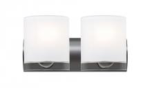Besa Lighting 2WZ-CELTICCL-LED-BR - Besa, Celtic Vanity, Opal Glossy/Clear, Bronze Finish, 2x9W LED