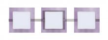 Besa Lighting 3WS-773591-SN - Besa Wall Alex Satin Nickel Opal/Amethyst 3x50W G9