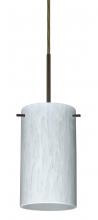 Besa Lighting B-440419-BR - Besa Stilo 7 Pendant For Multiport Canopy Bronze Carrera 1x50W Candelabra