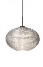 Besa Lighting J-4912GL-LED-BR - Besa Pendant For Multiport Canopy Pape 10 Bronze Glitter 1x9W LED