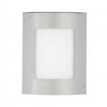 Besa Lighting MOTO8SQ-WA-SL - Besa Outdoor Moto 8 Square Silver White Acrylic 1x60W E12