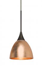 Besa Lighting RXP-1758CF-BR - Besa Divi Pendant, Copper Foil, Bronze, 1x50W Halogen