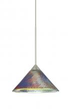 Besa Lighting RXP-550493-SN - Besa Pendant Swirl Satin Nickel Dicro Swirl 1x50W Halogen