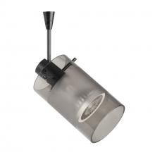 Besa Lighting SP-6524ES-LED-BK - Besa, Scope Spotlight, Smoke/Frost, Black Finish, 1x7W LED