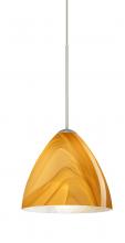 Besa Lighting X-1779HN-LED-SN - Besa Pendant For Multport Canopy Mia Satin Nickel Honey 1x5W LED