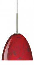 Besa Lighting 1BT-7572MA-LED-SN - Besa Sasha II LED Pendant 1BT Magma Satin Nickel 1x9W LED