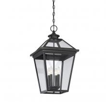 Savoy House-5-147-BK-Ellijay - 3 Light Outdoor Post Lantern Black