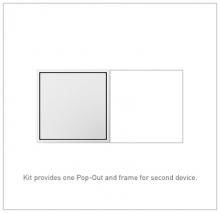 Legrand ARPTR152GW2 - Adorne® 15A Two-Gang Pop-Out Outlet, White