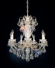 Schonbek 1870 3656-23H - New Orleans 7 Light 120V Chandelier in Etruscan Gold with Heritage Handcut Crystal