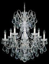 Schonbek 1870 3657-49H - New Orleans 10 Light 120V Chandelier in Black Pearl with Heritage Handcut Crystal