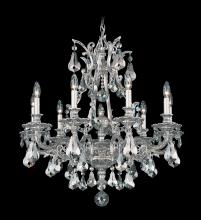 Schonbek 1870 6949-48H - Sophia 9 Light 120V Chandelier in Antique Silver with Heritage Handcut Crystal