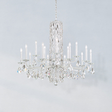 Schonbek 1870 RS83151N-06H - Siena 15 Light 120V Chandelier in White with Heritage Handcut Crystal