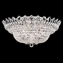 Schonbek 1870 5877H - Trilliane 23 Light 120V Semi-Flush Mount in Polished Stainless Steel with Heritage Handcut Crystal