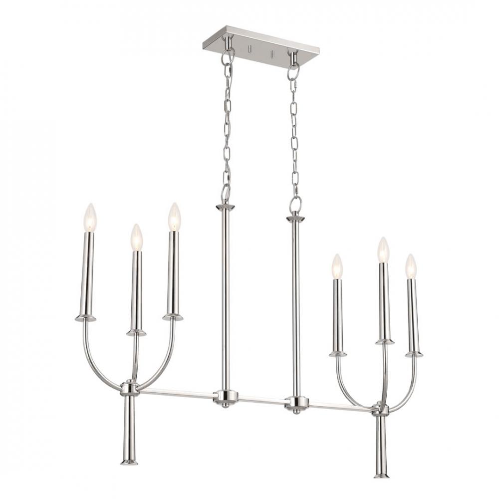 Linear Chandelier 6Lt