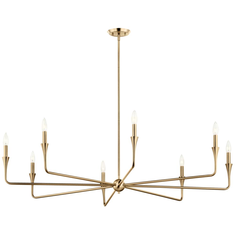 Alvaro 50 Inch 8 Light Chandelier in Champagne Bronze : 52691CPZ | LBU ...