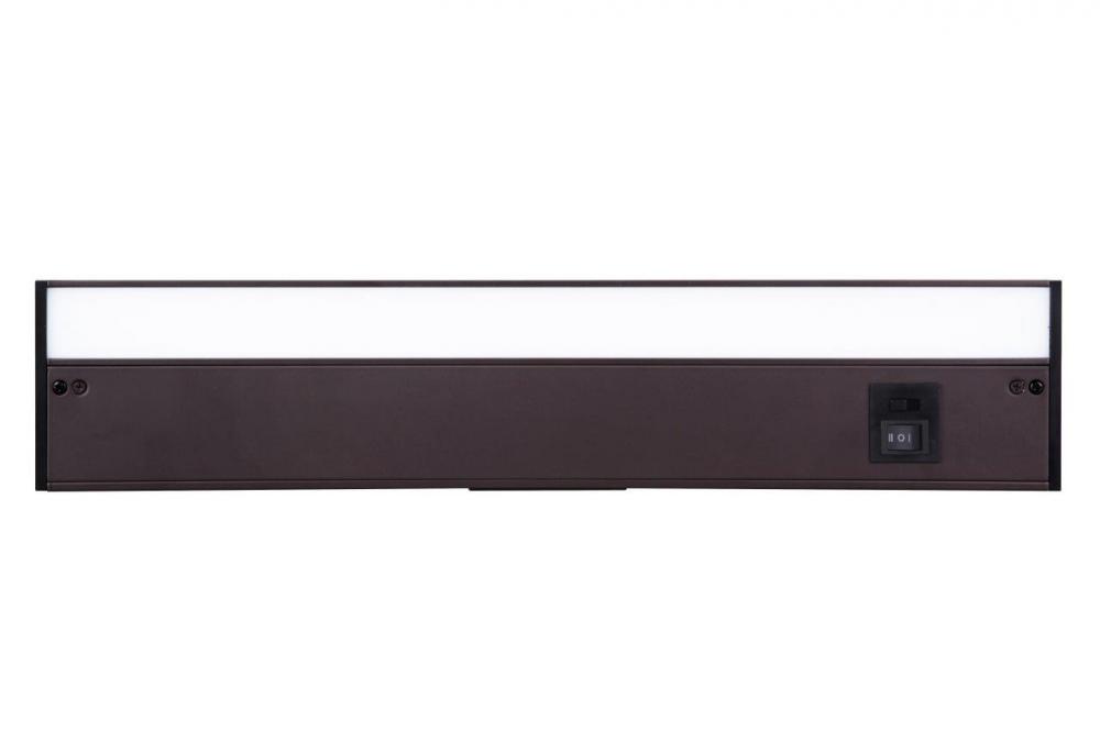 18" Under Cabinet LED Light Bar in Bronze (3-in-1 Adjustable Color Temperature)