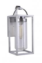 Craftmade ZA4814-SA - Neo 1 Light Medium Outdoor Wall Lantern in Satin Aluminum