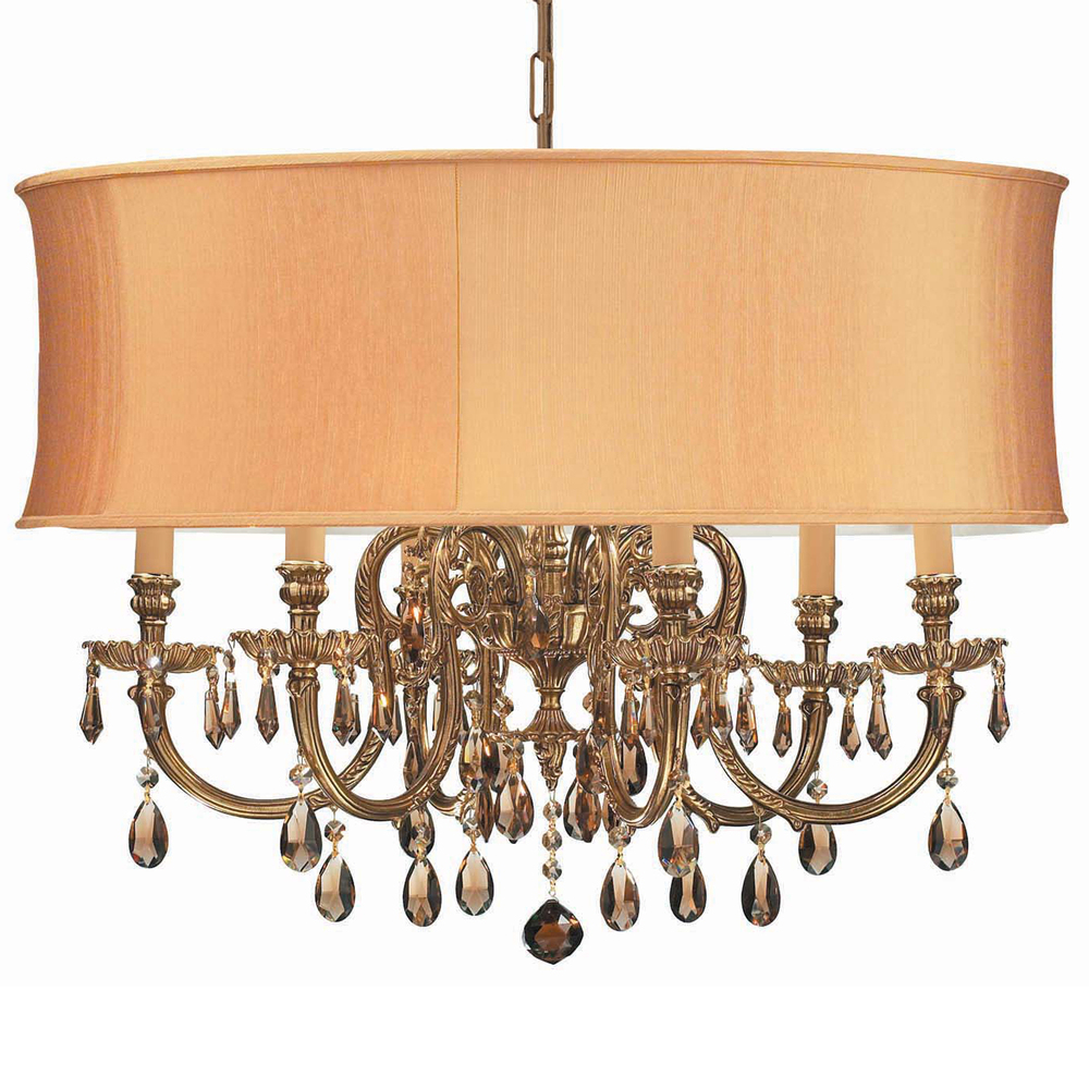 gold drum chandelier