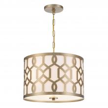 Crystorama 2265-AG - Libby Langdon for Crystorama Jennings 3 Light Aged Brass Chandelier