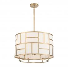 Crystorama DAN-406-VG - Libby Langdon for Crystorama Danielson 6 Light Vibrant Gold Chandelier