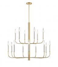 DVI DVP44045MF+PSB - OLIVIA 2 TIER CHANDELIER