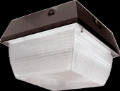 Vandalproof, 2400 lumens, VAN3, 9 inch x 9 Inch, ceiling mount, 32W, CFL-QT, lamp, 277V photocell