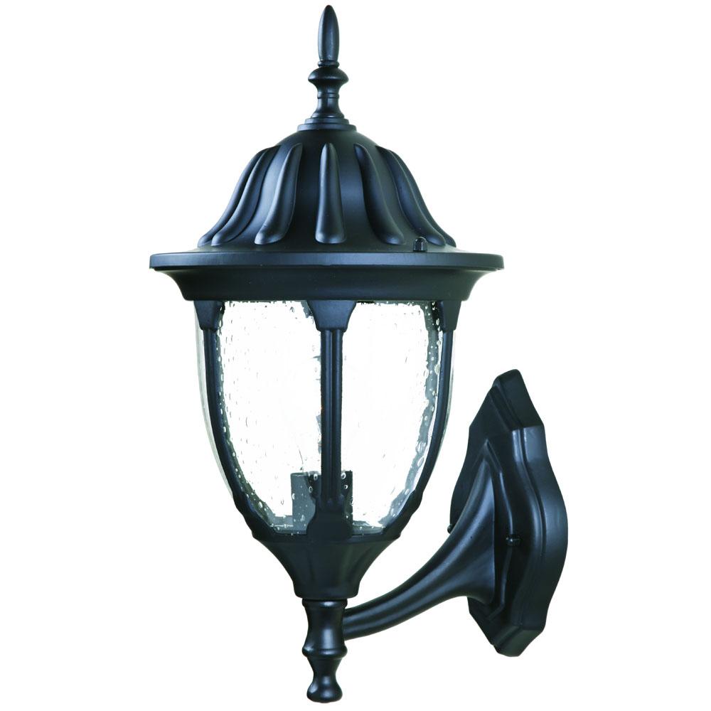 Suffolk Collection Wall-Mount 1-Light Outdoor Matte Black Fixture