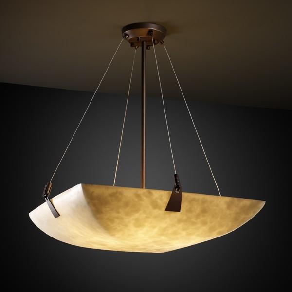 18" LED Pendant Bowl w/ Tapered Clips