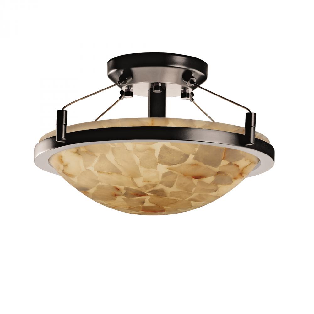 14" LED Semi-Flush Bowl w/ Ring