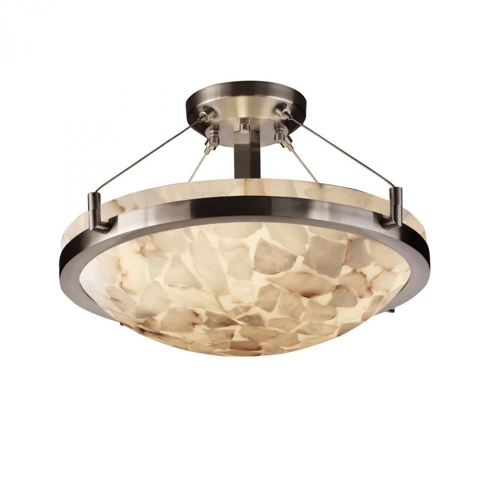 18" LED Semi-Flush Bowl w/ Ring