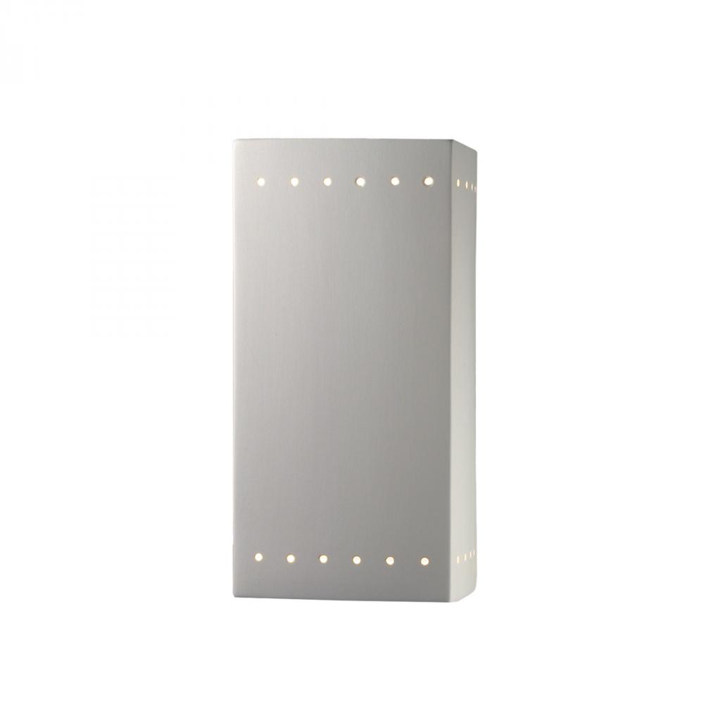 Large Led Rectangle W  Perfs - Open Top & Bottom (outdoor) : Cer-0965w 