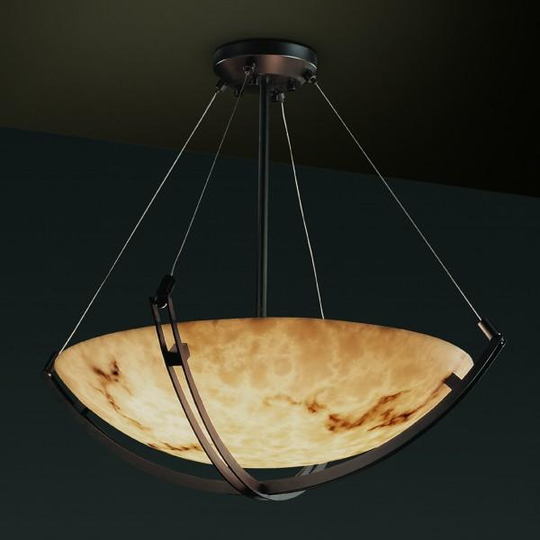 24" LED Pendant Bowl w/ Crossbar